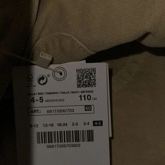 ZARA Kids | Ocher | SNAP BUTTON DENIM PINAFORE - Picture 6 of 8